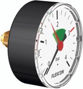 Flamco Flexcon manometer 1/4"-63mm 0-4 bar axiaal