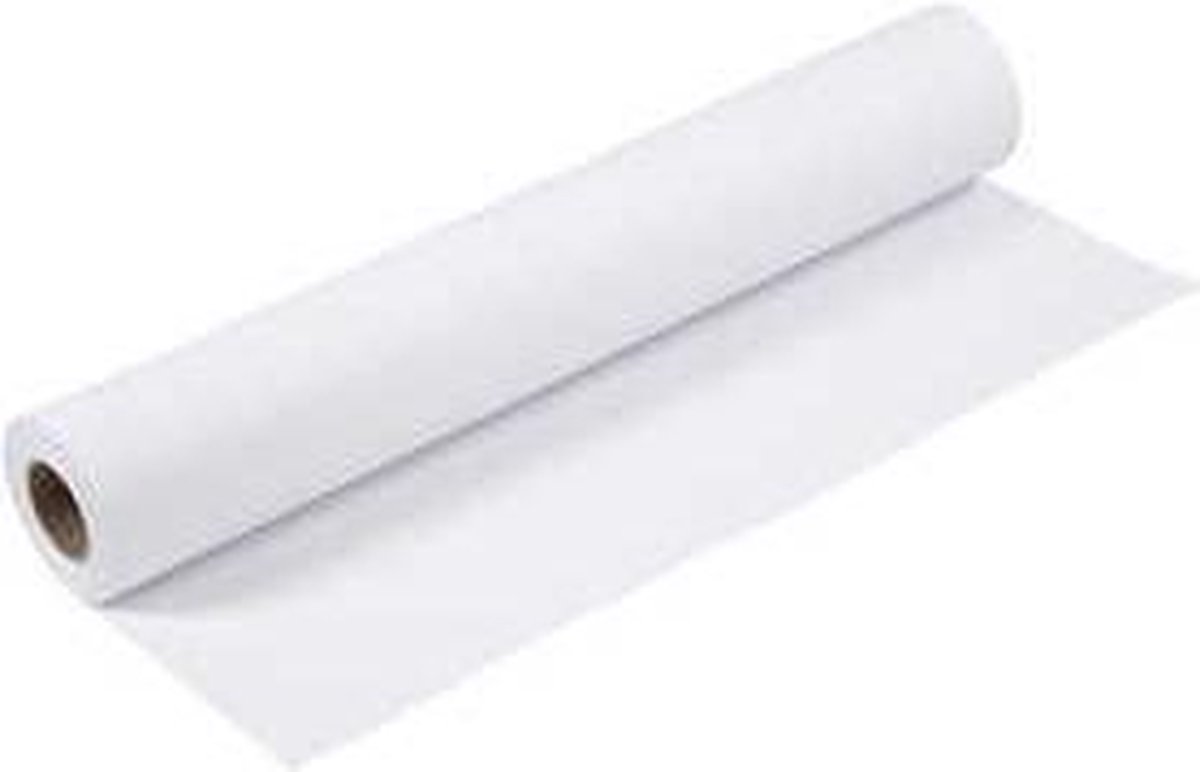 Tekenpapier op rol - Wit - B: 61 cm - 80 gr - 50 m/ 1 rol - Creotime