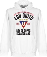 LDU Quito Established Hoodie - Wit - XXL