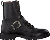 Develab Meisjes Veterboots 41166 - Zwart - Maat 35