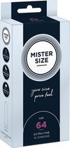 Mister Size 64 mm 10 pack - Condoms - transparent - Discreet verpakt en bezorgd