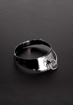 Locking Men's Collar with Ring (13.5") - Leash and Collars - Discreet verpakt en bezorgd