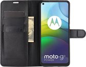 Motorola Moto G9 Power Hoesje Portemonnee Book Case Zwart