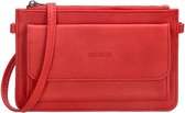 Beagles Dames Schoudertasje / Portemonnee Rebelle Rood