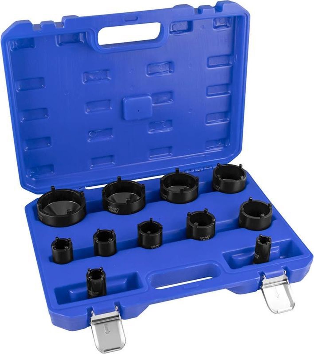 JBM Tools | Set van doppen met buitenste tanden voor kogellagers-moeren