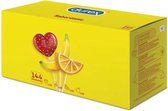 Durex Pleasure Fruits - Condooms met Smaak - 144 stuks - Aardbei, Banaan, Sinaasappel, Appel