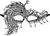 Maskarade Crepuscule - Masker - Zwart - One Size