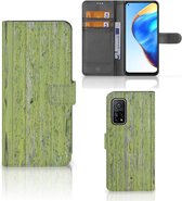 Wallet Book Case Xiaomi Mi 10T Pro | Mi 10T Telefoon Hoesje Green Wood
