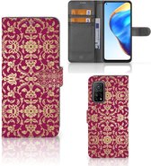 Telefoonhoesje met foto Xiaomi Mi 10T Pro | Mi 10T Bookcase Cadeautips Barok Pink