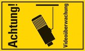 Pickup kunststoff Schild 33x20 cm ACHTUNG VIDEOÜBERWACHUNG