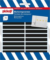 Pickup glasmarkeringsvorm zwart - 7x1 cm