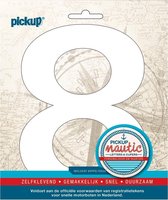 Pickup Nautic plakcijfer 150mm wit 8