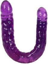 Jelly Dubbele Dildo - Paars