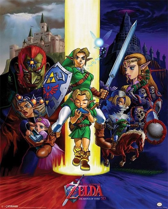 Affiche The Legend Of Zelda Ocarina Of Time 40x50cm