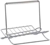 Luxe servethouder - Zilverkleurig - 18,5x17xh19cm