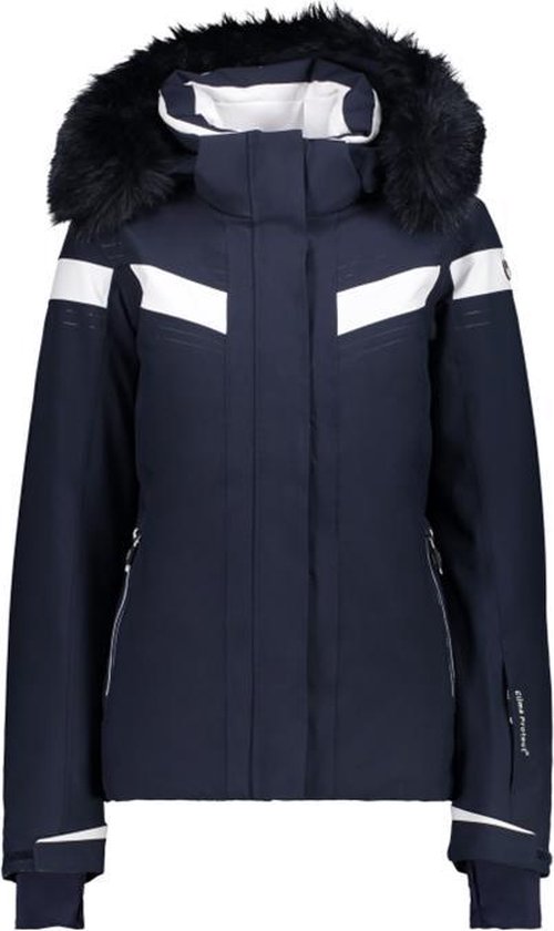 CMP Women Jacket Zip Hood Eco Fur Ski Jas Wintersportjas