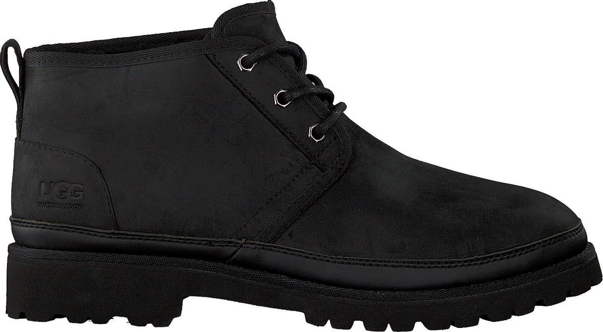 UGG Neuland Veterboots Laarzen Met Veters Heren Zwart - Schoenen.nl