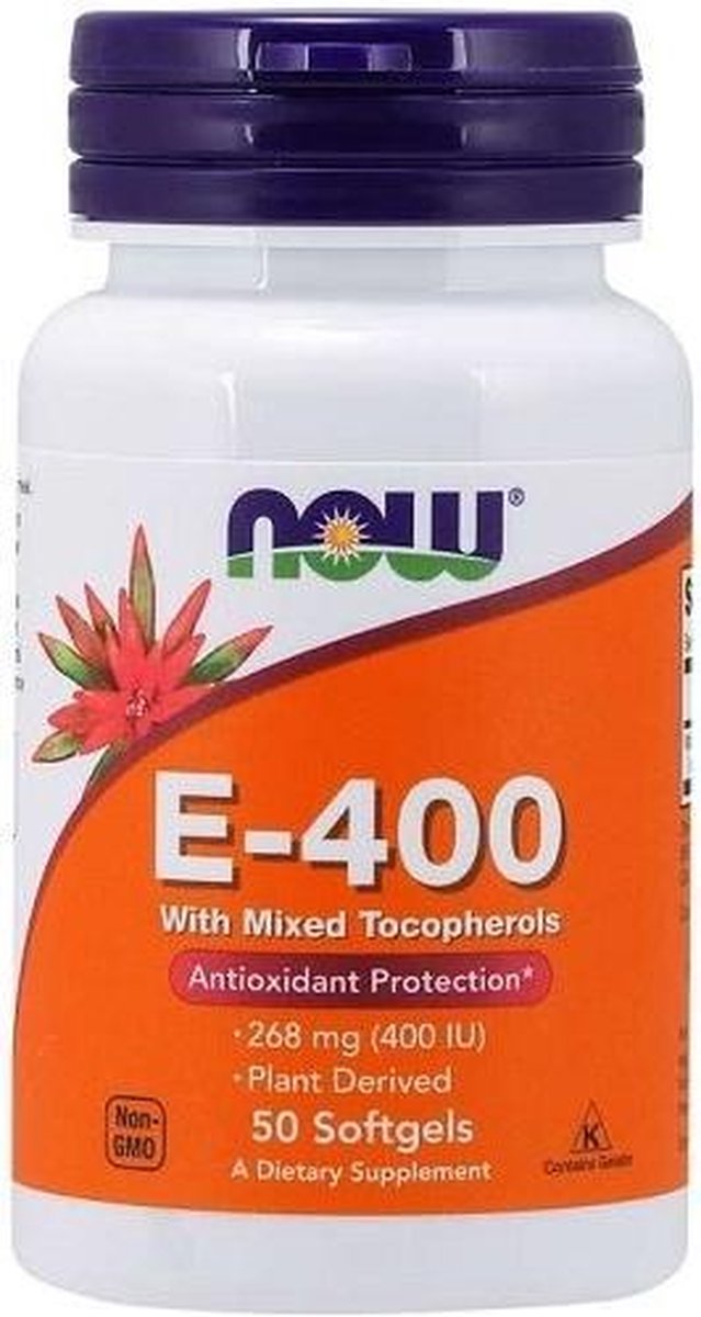 Goedkoopste Vitamine E 400IU Now Foods 50softgels