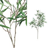 PTMD Leaves Plant Olijftak Kunsttak - 75 x 41 x 140 cm - Groen