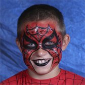 Eulenspiegel Schmink - Motieven set, diverse kleuren, spiderman, 1set