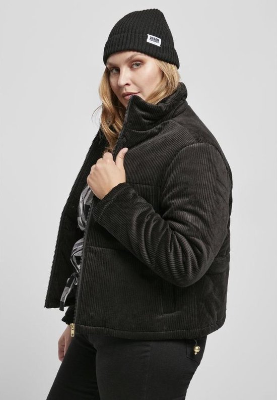 Urban Classics Damen Winterjacke Ladies Corduroy Puffer Jacket Black-4XL |  bol