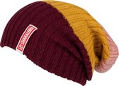 Shakaloha Gebreide Wollen Muts Heren & Dames Beanie Hat van merino wol zonder voering - Buxy Beanie MrnRv Maroon Unisex - One Size Wintermuts