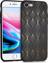 iMoshion Design voor de iPhone SE (2020) / 8 / 7 hoesje - Patroon - Zwart / Goud