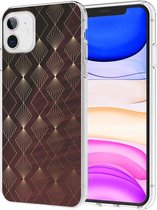 iMoshion Design voor de iPhone 11 hoesje - Patroon - Rood / Goud