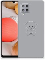 Telefoonhoesje Geschikt voor Samsung Galaxy A42 Hippe Hoesjes Baby Olifant