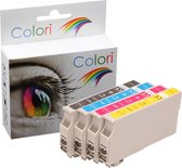 Set 4x Colori huismerk inkt cartridge geschikt voor Epson 405XL voor Epson Workforce Pro WF3820DWF WF3825DWF WF4820DWF WF4825DWF WF4830DTWF WF7830DTWF WF7835DTWF WF7840DTWF