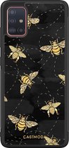 Samsung A51 hoesje - Bee yourself | Samsung Galaxy A51 case | Hardcase backcover zwart