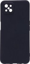Shop4 - Oppo Reno4 Z 5G Hoesje - Zachte Back Case Mat Zwart