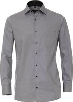 Casa Moda Heren Overhemd Grijs Oxford Navy Contrast Comfort Fit - 45