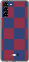 6F hoesje - geschikt voor Samsung Galaxy S21 Plus -  Transparant TPU Case - FC Barcelona #ffffff