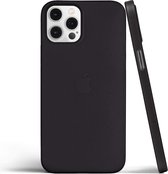 ShieldCase Extreem dun geschikt voor Apple iPhone 12 / 12 Pro hoesje - 6.1 inch - zwart - Ultra dun hoesje - Super dunne case - Dun hoesje - Transparante case doorzichtig