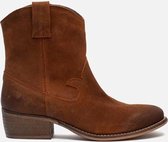 Ann Rocks Ann Rocks Enkellaarsjes Cognac Nubuck - Maat 37