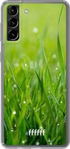 6F hoesje - geschikt voor Samsung Galaxy S21 Plus -  Transparant TPU Case - Morning Dew #ffffff