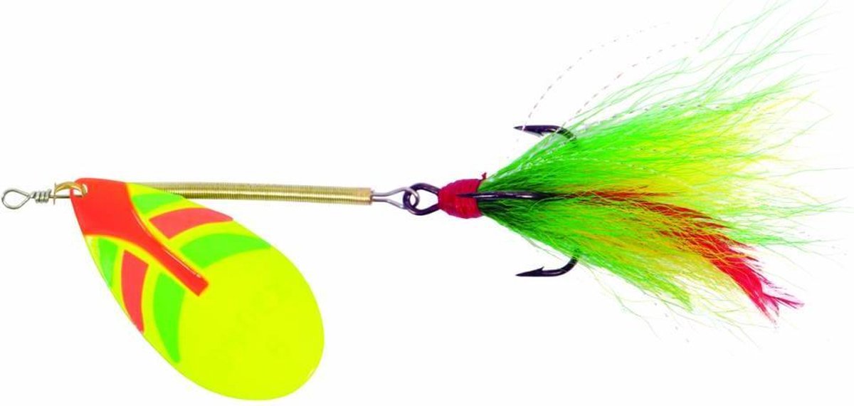 Ondex Buck Spinner maat 4 – 5,5 gram met enkel blad Fire Tiger