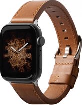 Ringke Leather One Classic Apple Watch 45MM / 44MM / 42MM Bandje Bruin