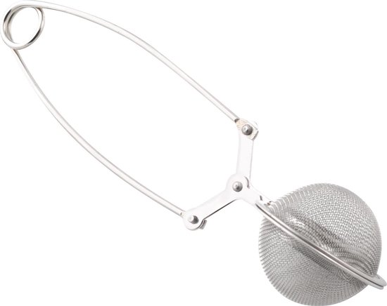 Café Olé Carded Mesh Tea Infuser/Strainer with Drip Bowl Caddy