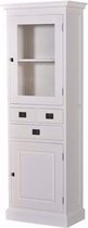 Tower Living Lisa Vitrinekast 200 cm Naturel Hout