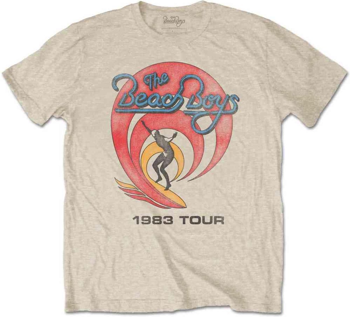 The Beach Boys - 1983 Tour Heren T-shirt - S - Creme