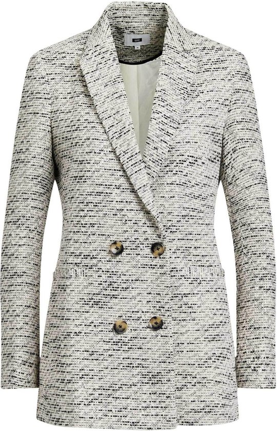 WE Fashion Dames regular fit blazer van bouclé | bol.com