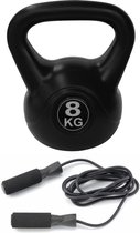 Tunturi - Fitness Set - Springtouw - Kettlebell 8 kg