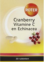 Roter Cranberry Vitamine C en Echinacea - Vitaminen - 30 tabletten
