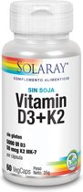 Solaray D3  &  K2 (mk7) - 60 Vegcaps