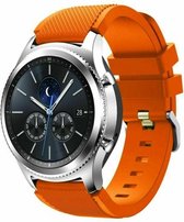 Siliconen Smartwatch bandje - Geschikt voor  Samsung Gear S3 silicone band - oranje - Horlogeband / Polsband / Armband