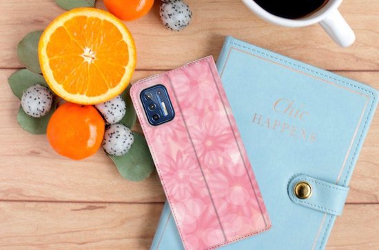 Étui support Motorola Moto G9 Plus Étui pour téléphone Spring Fleurs