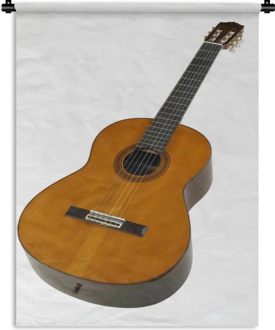 Wandkleed Akoestische gitaar - Close-up van een akoestische gitaar Wandkleed katoen 150x200 cm - Wandtapijt met foto