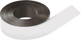 Beschrijfbare magneetband, wit 50mm, 30m/rol